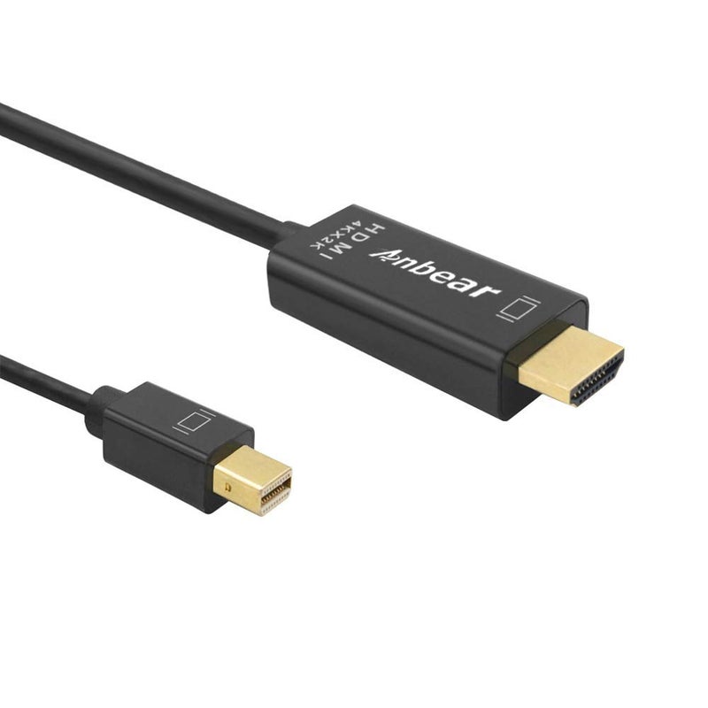 Anbear Mini DisplayPort to HDMI Cable 4k, Thunderbolt to HDMI Cable 6 Feet Up to 4K@30HZ - Image 1